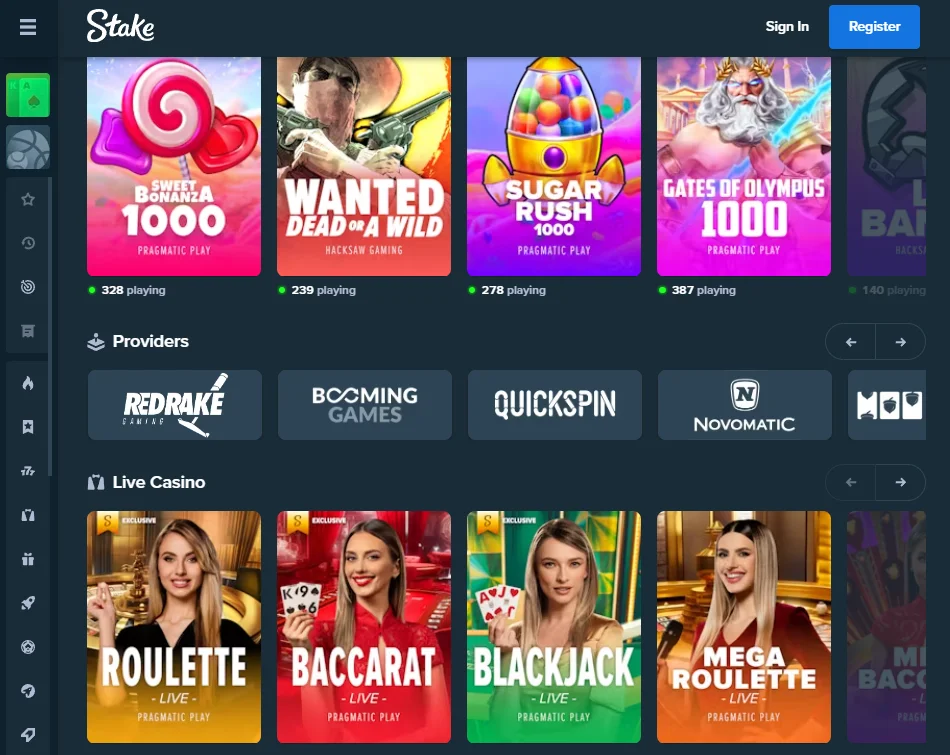 Stake Casino, Online Slots on a Crypto Gaming Site in Canada